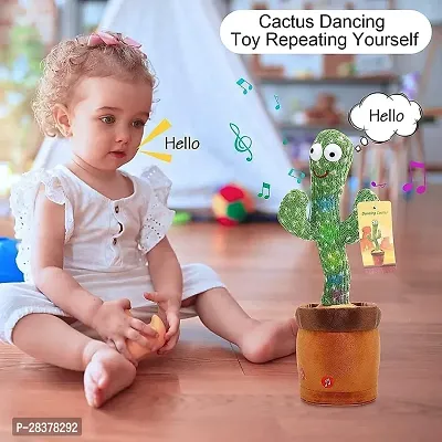 Dancing Cactus Talking Toy, Cactus Plush Toy, Wriggle  Singing Recording Repeat What You Say Funny Education Toys for Babies Children Playing, Home Decorate-thumb0