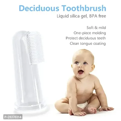 Unique Tooth Gum Cleaning Finger Brush For Toddlers-thumb2