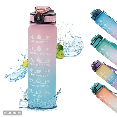 Portable High Quality Leakproof Water Bottle With Time Marker