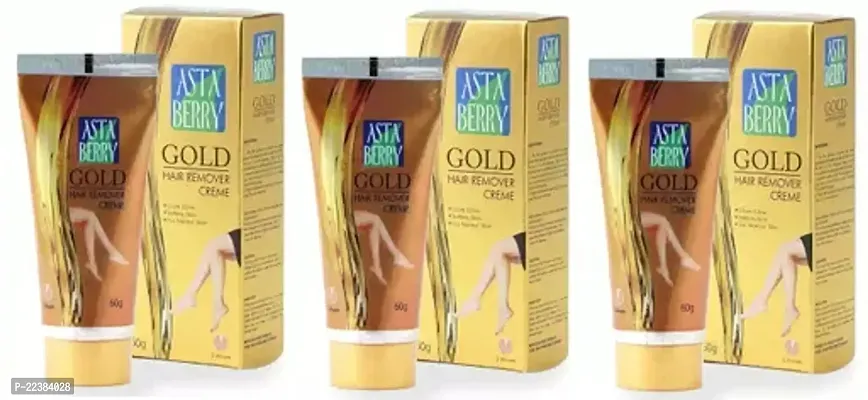 Astaberry Gold Hair Remover Cream 60 Grm Pack Of 3