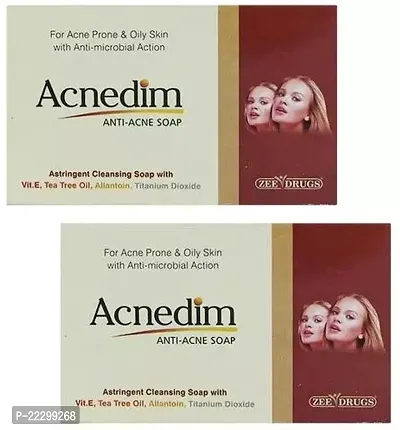 Double Lips Anti Acne Oil Control Acnedim Soap-75 Grams each, Pack Of 2-thumb0