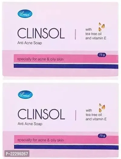 Clinsol Anti Acne And Scar Clear Fairness Soap-75 Grams each, Pack Of 2