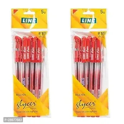 Linc Glycer 0.6 mm Ball Pen | Red Ink, Pack Of 20 (Pack of 2 )-thumb0