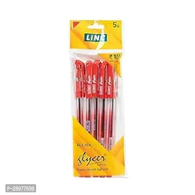 Linc Glycer 0.6 mm Ball Pen | Red Ink, Pack Of 20 (Pack of 1 )-thumb0