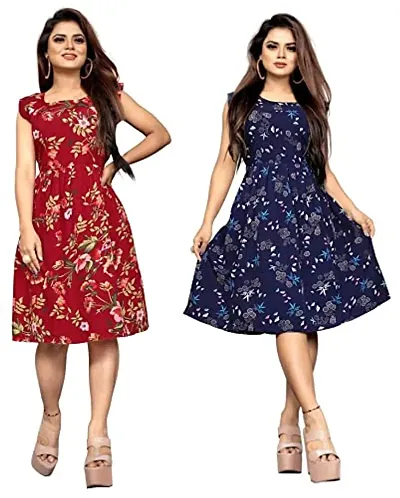 Cheap Western Dresses for Women | A-Line Knee-Length Dress | Midi Western  Dress for Women| Stylish Dress for Women | Joom