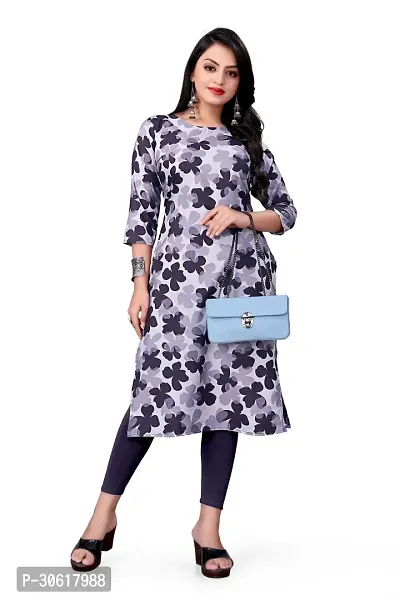 Stylish Multicoloured Crepe Kurta For Women-thumb0