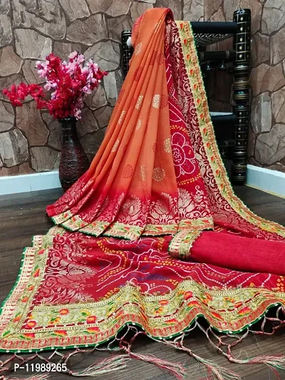 RJ Fashion Party Wear Designer saree haf & haf, With blouse piece, 5.5 m  (separate blouse piece) at Rs 1700/piece one in Surat