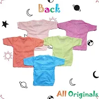New Born Baby Comfortable Clothes Pack of 5 Colour Set (Half Sleeve Butt Clothing Set || All Originals-thumb1