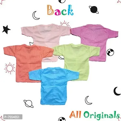 New Born Baby Comfortable Clothes Pack of 5 Colour Set (Half Sleeve Butt Clothing Set || All Originals-thumb2