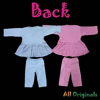 Multicolor Cotton Blend Top and Bottom Set Pack of 2-thumb1