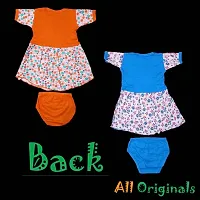 Half Sleeves Frock and Panty for Baby Girls 6 to 12 Months ( Assorted Colours ) || All Originals-thumb1