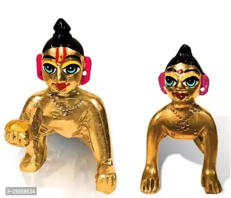 Idolatrous Brass Laddu Gopal Ji For Home Decor-thumb0