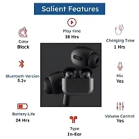 True Wireless Bluetooth Headphone with 6-8 Hrs Playtime  Compatible for all Smartphones (Black)-thumb2