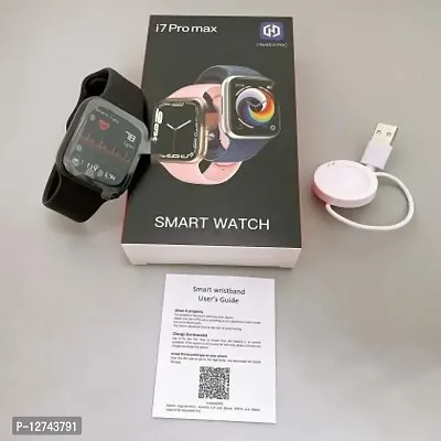 I7 Pro Max Smart Watch with Bluetooth Calling, Extra Straps,Full Touch Display for Unisex