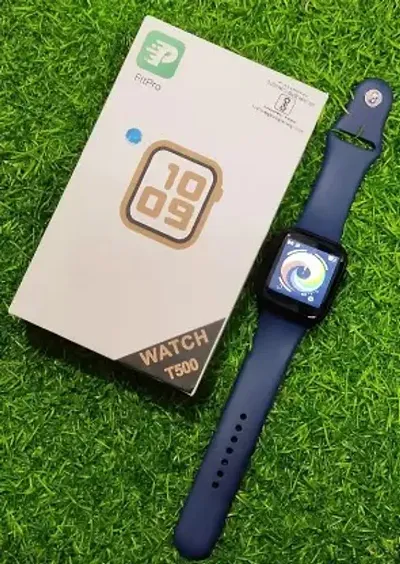 T500 SMART WATCH Smartwatch  (Black Strap, FREE)-thumb0