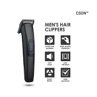 HTC AT-522 Professional Rechargeable Men Hair Trimmer and Beard Black-thumb2