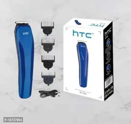 HTC-AT-528-BLUE- Rechargeable Battery Sharp Blade Trimmer 60 min Runtime 4 Length Settings  (Blue)