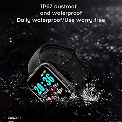 ID116 SMART WATCH Smartwatch  (Black Strap, FREE)-thumb3