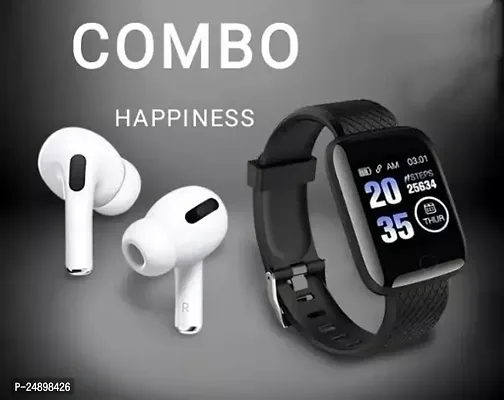 Airpods Pro And ID-116 Smartwatch With Premium Quality (combo)