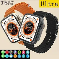 s8 ultra Latest Ultra Series 8 Smart Watch for Android/iOS for Men  Women with Bluetooth Calling, Heart Rate, Sports Mode, Sleep Monitoring, IP68 Waterproof (Ocean Orange-thumb2