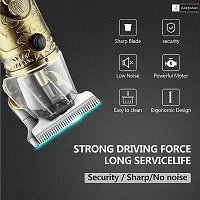 Trimmer For Men, Professional Hair Clipper, Adjustable Blade Clipper and Shaver, Close Cut Precise Hair Machine, Body Trimmer (Metal Body)-thumb3