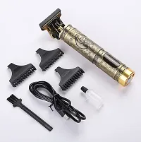 Vintage T9 Trimmer Professional Dragon Style Metal Rechargeable Electric Hair Clipper Cutting Machine-thumb1