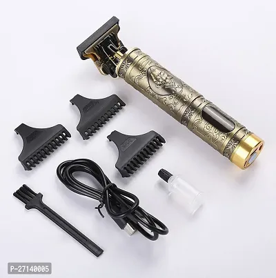 Vintage T9 Trimmer Professional Dragon Style Metal Rechargeable Electric Hair Clipper Cutting Machine-thumb2