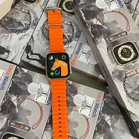 T800 Ultra Smartwatch 1.9 Hd Display Watch Series Smartwatch (Orange Strap, Free Size)-thumb1