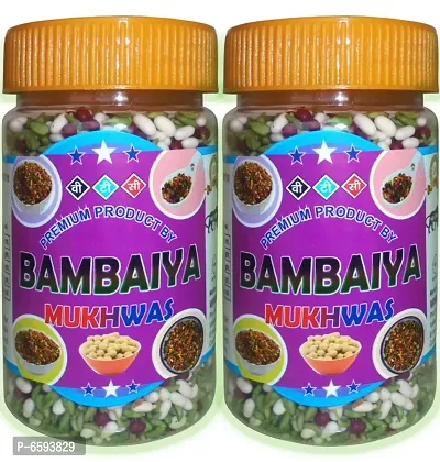 Tasty Bambaiya Mukhwas Digestive Mouth Freshener Pack of 2 (200 g)-thumb0