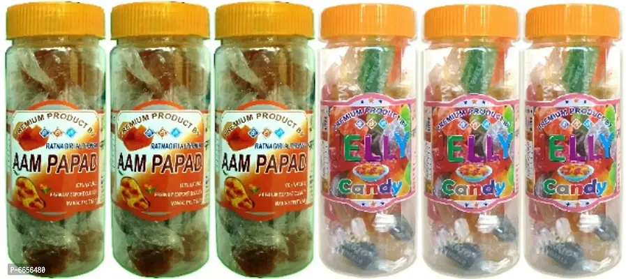Tasty And Yummy Aam Papad Slice And Jelly Candy Pack of 2 (360 g)