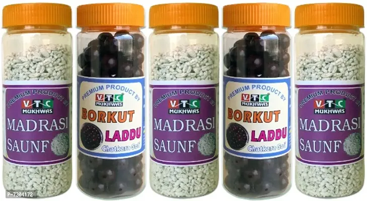 Madrasi Mukhwas Or Borkut Laddu | Pure and Premium Mukhwas Mouth Freshener | Thandai Mint Saunf | Good for Bad Breath, Good for Digesti