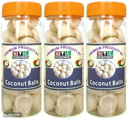 Coconut Milk Peda I Coconut Laddu Coconut Ball Coconut Peda Nariyal Peda Toffee I Coconut Candy Coconut Candy 3*250 Grams-thumb0