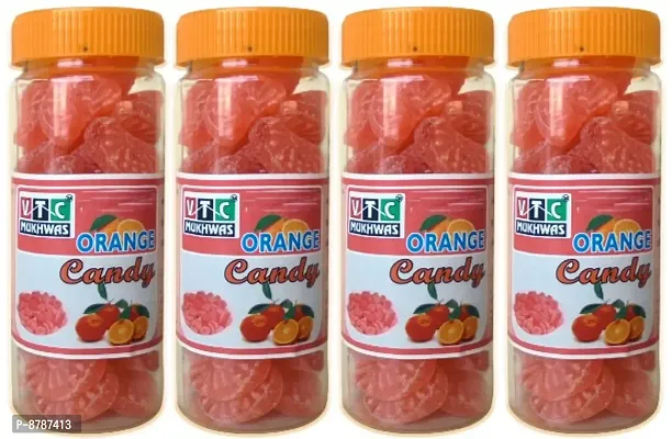 Pure And Natural Orange Candy / NARANGI Flavour / Orange Flavour Sweet Candy Orange Candy  (1000 Gram) Pack of 4