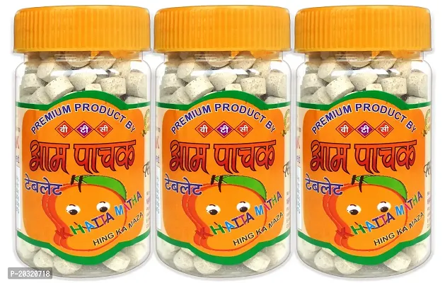 VTC MUKHWAS Aam Pachak Candy, Hajmola Candy, Chatpati Tablet Digestive 450 Gram Pack of 3