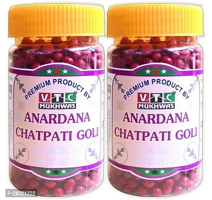VTC MUKHWAS Premium Chatar Matar Candies Khatti Meethi Anardana Goli Anardana Candy 400 g-thumb0
