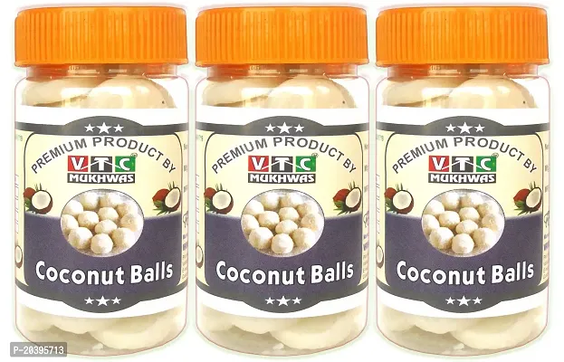 VTC MUKHWAS Real Milk Coconut Peda, Coconut Toffee, Coconut Candy 450 g Pack of 3-thumb0