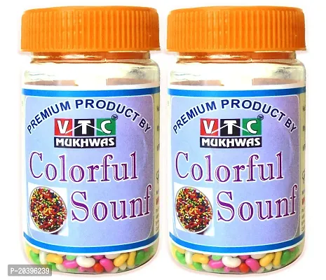 VTC MUKHWAS Premium Sweet Mix Tini Mini Colorful Saunf, Tini Mini Mix Saunf Mouth Freshener 300 g-thumb0