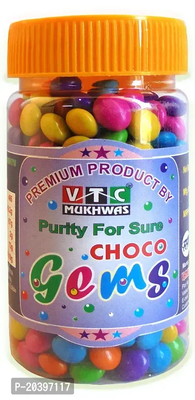 VTC MUKHWAS Pure Chocolate Gems, Chocolate Candy, Chocolate Munchies Toffee 150 g-thumb0
