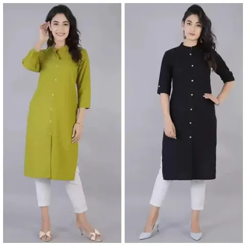 Fancy Cotton Combo of 2 Kurti