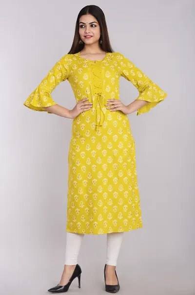 Rayon Solid Straight Kurta