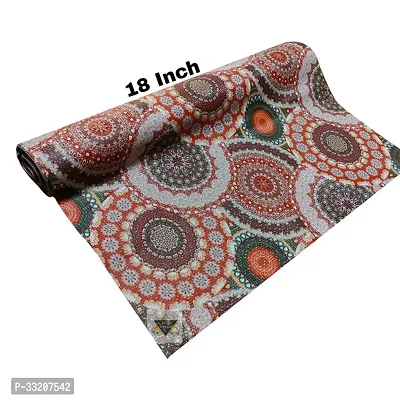 Designer Polyester Non Woven Printed Waterproof Antislip Drawer Shelf Mat-thumb0