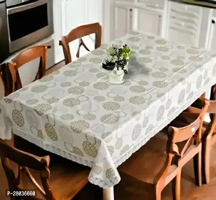 Table Cover 3D Large Size 6 Seater 60*90 centre table/Dining table printed Table Cover with Lace PACK OF 1-thumb0