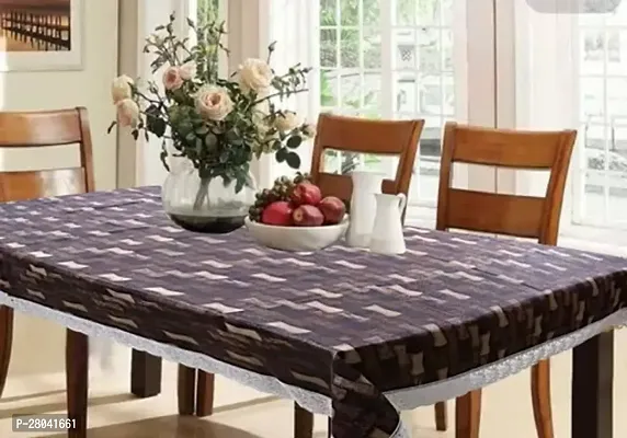 Rectangular Table Cover 3D Medium Size 2 to 4 Seater 40*60 Printed Table Cover with Lace/ Centre Table Cover PACK OF 1-thumb0