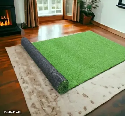 Artificial Grass mat /Grass Mat for Room/Door/Balcony//Waterproof Mat Hotel/Lawn/Grass carpets Size -1.5 x 2Ft with 35mm Thickness-thumb0