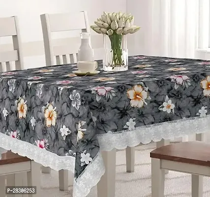 Rectangular Table Cover 3D Medium Size 2 to 4 Seater 40*60 Printed Table Cover with Lace/ Centre Table Cover-thumb0