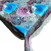 Rectangular Table Cover 3D Medium Size 2 to 4 Seater 40*60 Printed Table Cover with Lace/ Centre Table Cover-thumb1