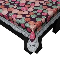 Rectangular Table Cover 3D Medium Size 2 to 4 Seater 40*60 Printed Table Cover with Lace/ Centre Table Cover-thumb2