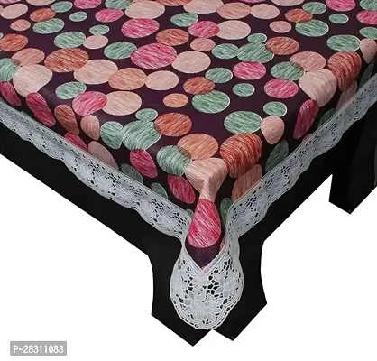 Rectangular Table Cover 3D Medium Size 2 to 4 Seater 40*60 Printed Table Cover with Lace/ Centre Table Cover-thumb3