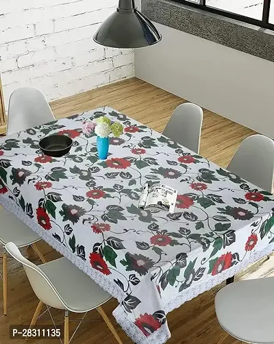 Rectangular Table Cover 3D Medium Size 2 to 4 Seater 40*60 Printed Table Cover with Lace/ Centre Table Cover-thumb2