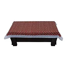 Rectangular Table Cover 3D Medium Size 2 to 4 Seater 40*60 Printed Table Cover with Lace/ Centre Table Cover-thumb1